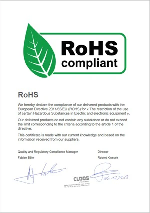 Image de la compliance RoHS