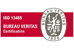 Logo de la certifications ISO 13485 par Bureau Veritas