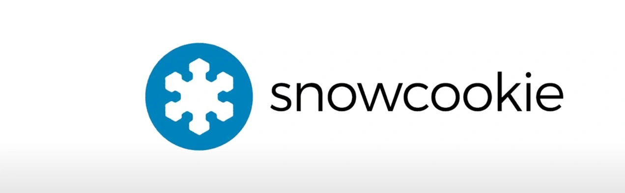 Image de fond avec le logo de Snowcookie